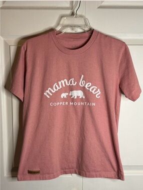 "Mama Bear" Short Sleeve Tee - Dusty Rose